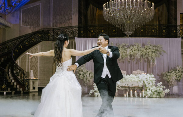 The wedding of All White Florals & An Impressive First Dance at The Venetian Gallery 20