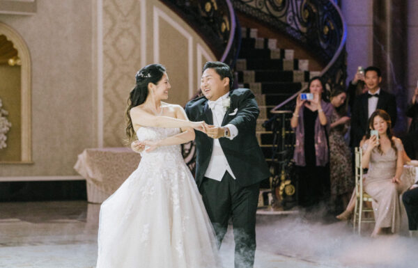The wedding of All White Florals & An Impressive First Dance at The Venetian Gallery 21