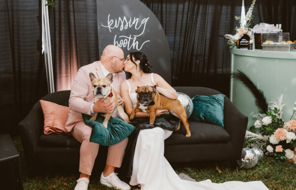 An Unconventional NJ Wedding: Food Trucks, Disco Balls & a Plant-Shop Ceremony
