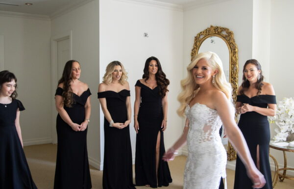 A Glamorous Wedding With Their Daughters as Flower Girls