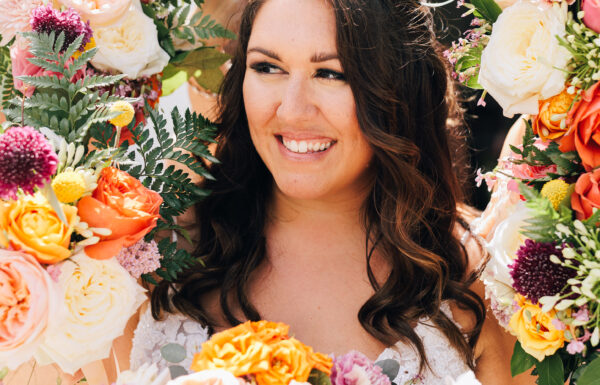 A ‘Tropical Citrus Disco’-Themed Wedding at Renault Winery