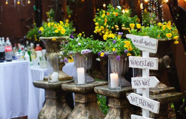 An Alice in Wonderland-Themed Wedding at The Gables