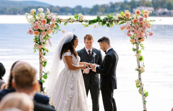 ‘Happy Camp Vibes’ & a Waterfront Ceremony at This Lake Mohawk Country Club Wedding
