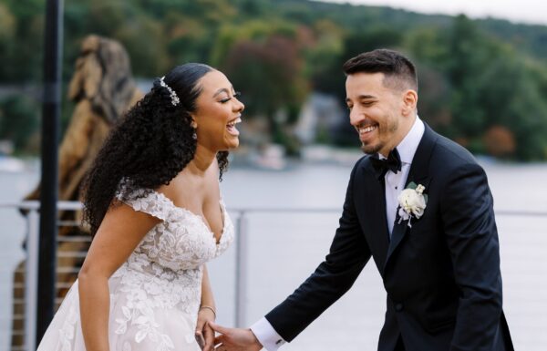 ‘Happy Camp Vibes’ & a Waterfront Ceremony at This Lake Mohawk Country Club Wedding