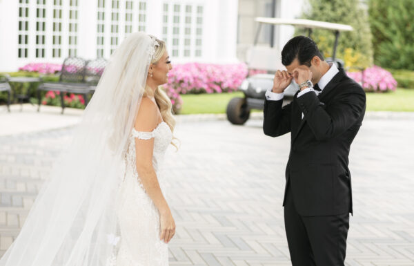 Romantic Flowers and Gold Butterfly Details Were Featured at This Shadowbrook at Shrewsbury Wedding