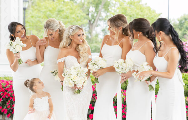 Romantic Flowers and Gold Butterfly Details Were Featured at This Shadowbrook at Shrewsbury Wedding