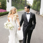 Romantic Flowers and Gold Butterfly Details Were Featured at This Shadowbrook at Shrewsbury Wedding