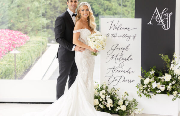 Romantic Flowers and Gold Butterfly Details Were Featured at This Shadowbrook at Shrewsbury Wedding