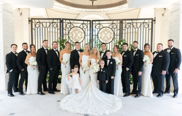 Romantic Flowers and Gold Butterfly Details Were Featured at This Shadowbrook at Shrewsbury Wedding