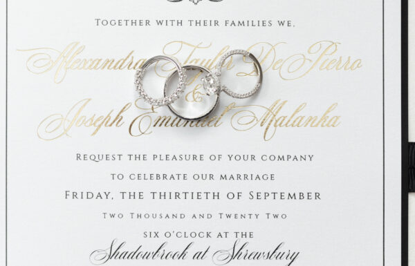 Romantic Flowers and Gold Butterfly Details Were Featured at This Shadowbrook at Shrewsbury Wedding