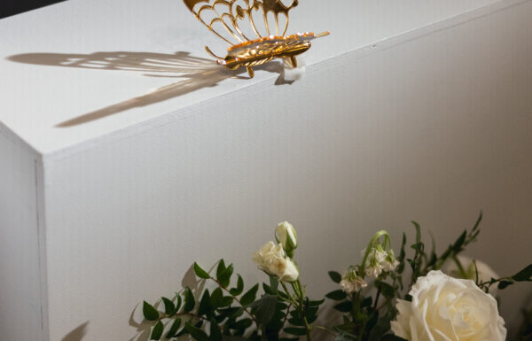 Romantic Flowers and Gold Butterfly Details Were Featured at This Shadowbrook at Shrewsbury Wedding