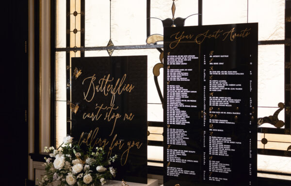 Romantic Flowers and Gold Butterfly Details Were Featured at This Shadowbrook at Shrewsbury Wedding