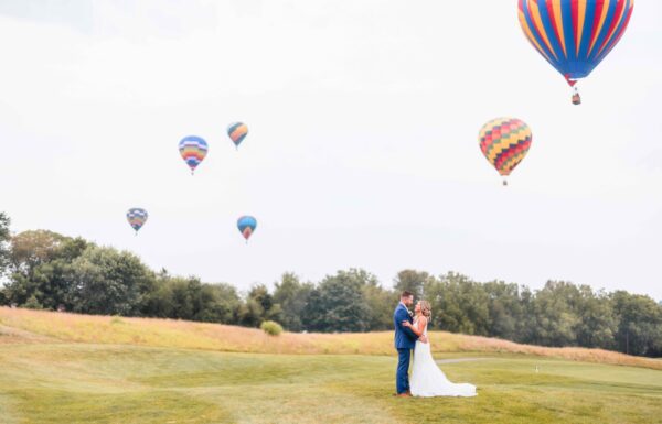 The wedding of A Surprise Hot-Air Balloon Appearance Made This Wedding One to Remember Gallery 14