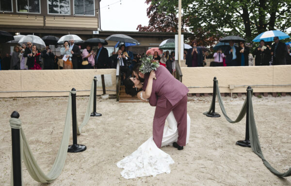 The New Jersey Devils’ Mascot Came to This Lake Mohawk Wedding