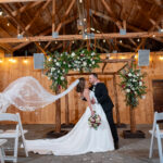 The Grounds Sparkled With a Layer of Snow at This Wedding