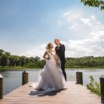 The Rutgers Mascot Got the Party Started at This Waterside Wedding