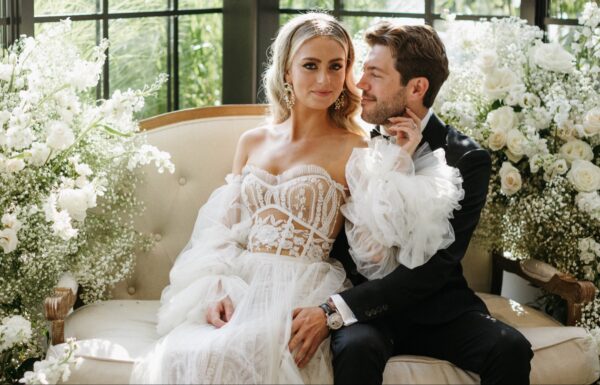 The wedding of A Romantic Natirar Wedding With Overflowing White Roses Gallery 0