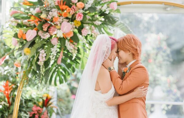 A Tropical Vibe Wedding Filled With Yellow, Orange and Pink Florals