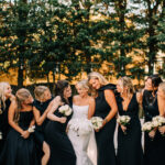 The wedding of A Cozy November Wedding with Blue and White Accents, Like Lamp Centerpieces Gallery 2
