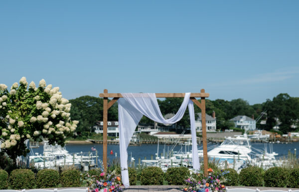 Coastal Wedding With Mismatched Pastel Bridesmaid Dresses