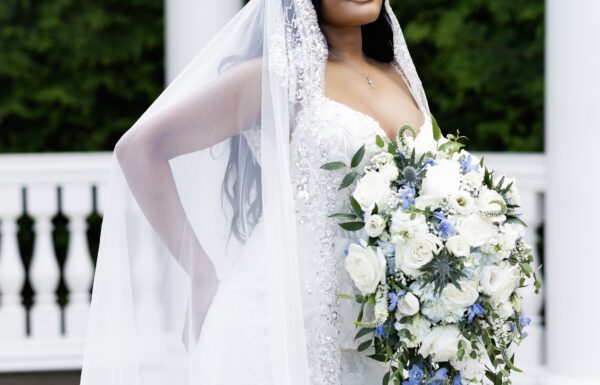 Touches of Blue Made This Glam Wedding Special