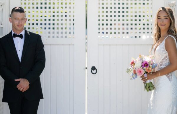 Coastal Wedding With Mismatched Pastel Bridesmaid Dresses