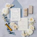 A Waterfront Ceremony, Beach Tag Seating Chart and Stunning Sunset Portraits