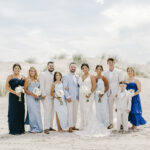 A Waterfront Ceremony, Beach Tag Seating Chart and Stunning Sunset Portraits