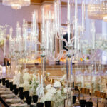 A Standout Sweetheart Table at This Black-And-White Wedding