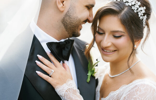 The wedding of A Standout Sweetheart Table at This Black-And-White Wedding Gallery 1