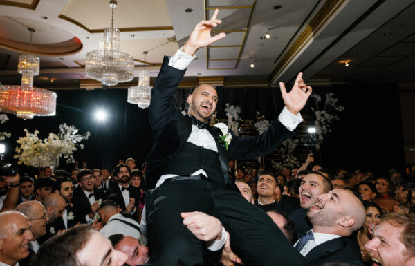 The wedding of A Standout Sweetheart Table at This Black-And-White Wedding Gallery 11