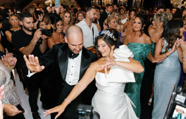 The wedding of A Standout Sweetheart Table at This Black-And-White Wedding Gallery 12