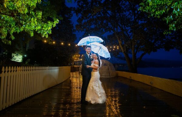 This Couple Took Awesome Rain Photos at Their Lake Mohawk Wedding