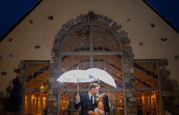 This Couple Took Awesome Rain Photos at Their Lake Mohawk Wedding