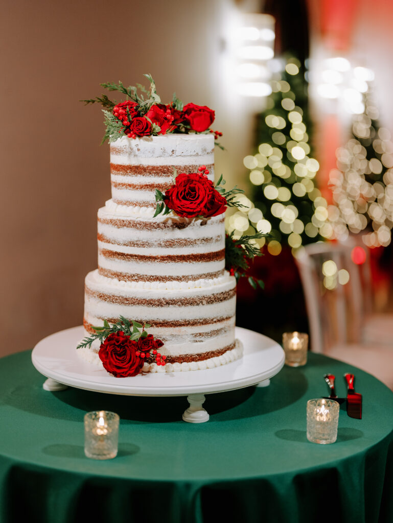 A Christmas-themed wedding at TillingHouse in New Jersey.