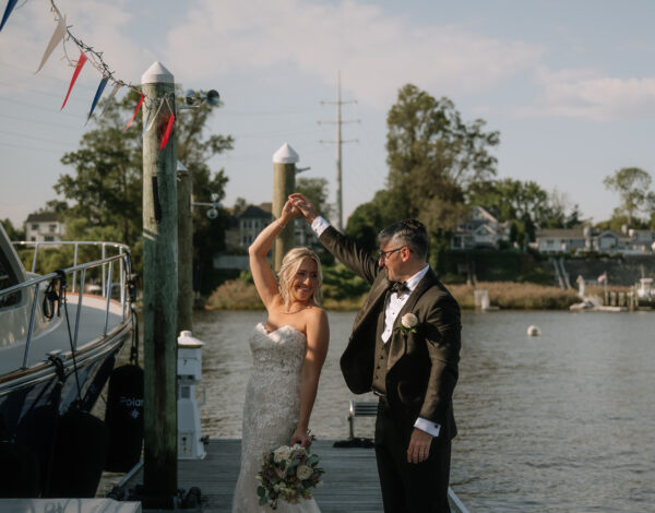 A wedding at Oyster Point Hotel in New Jersey.