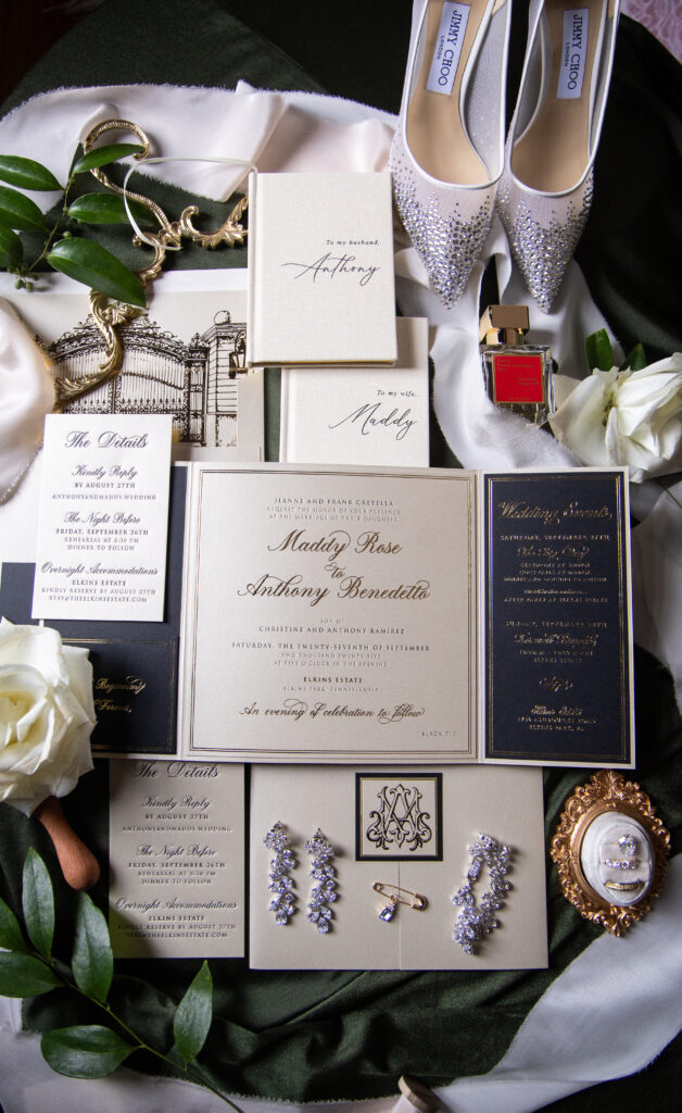 Maddy Cretella, whose parents own By Landmark, wed at Elkins Estate in Pennsylvania.