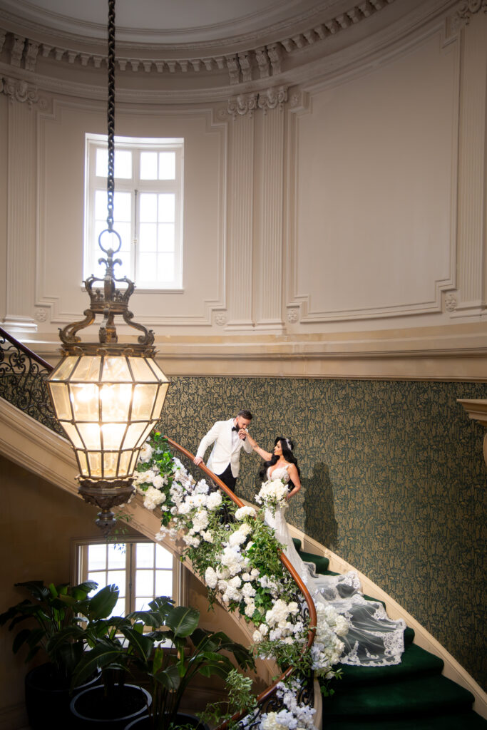 Maddy Cretella, whose parents own By Landmark, wed at Elkins Estate in Pennsylvania.
