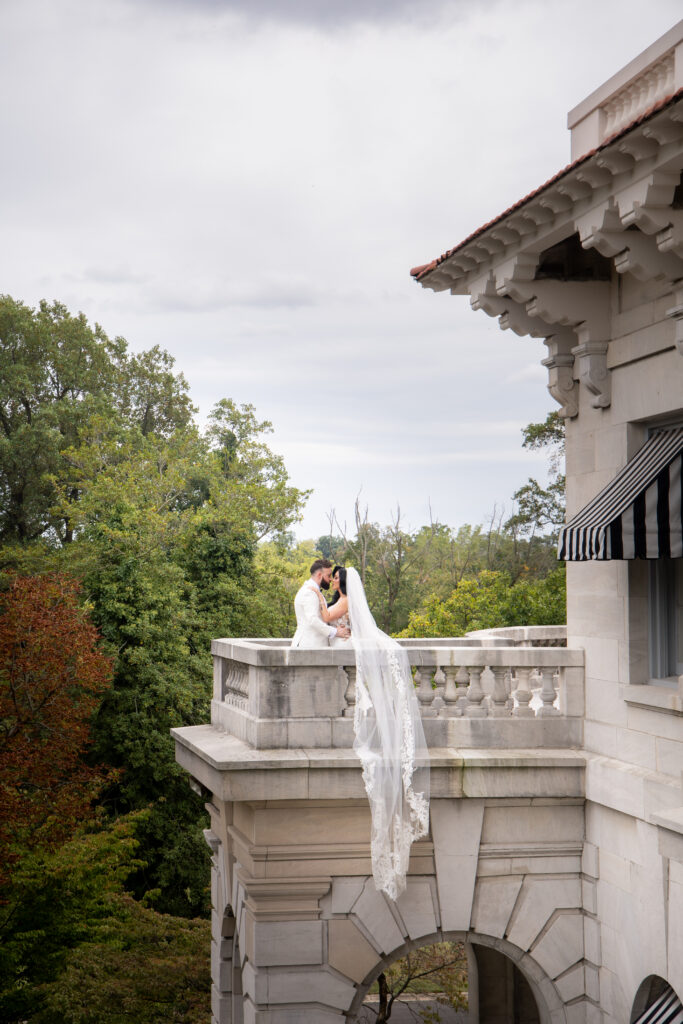 Maddy Cretella, whose parents own By Landmark, wed at Elkins Estate in Pennsylvania.