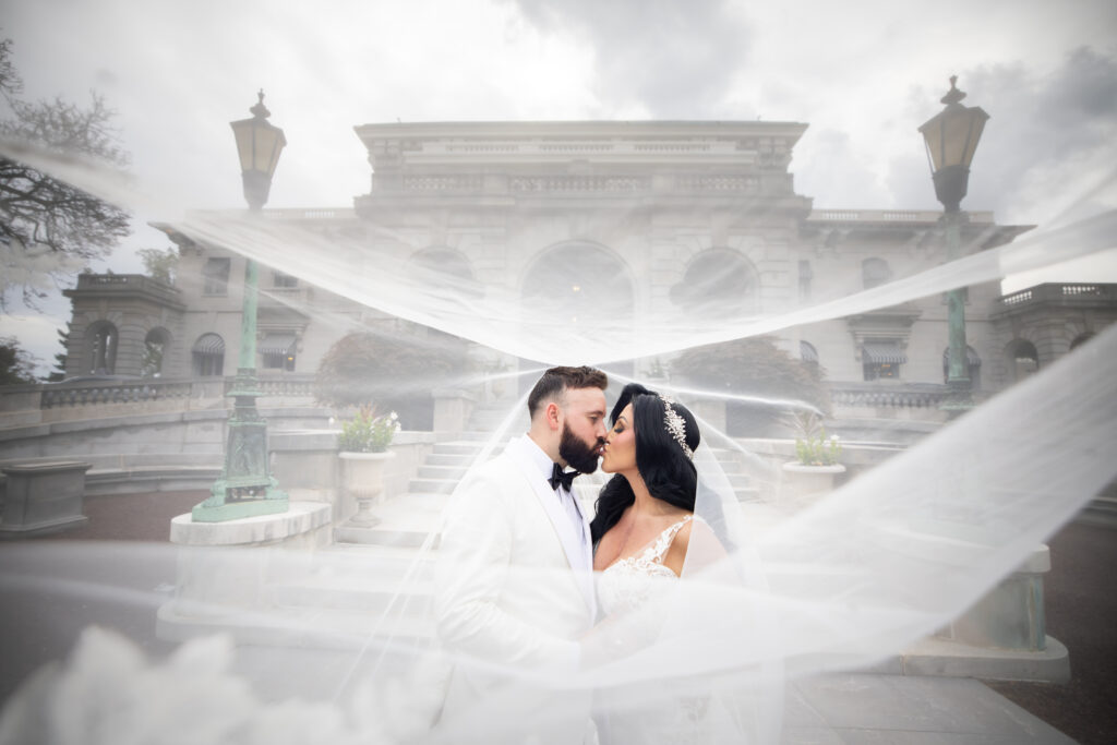 Maddy Cretella, whose parents own By Landmark, wed at Elkins Estate in Pennsylvania.