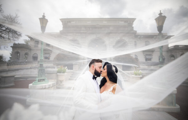 Maddy Cretella, whose parents own By Landmark, wed at Elkins Estate in Pennsylvania.