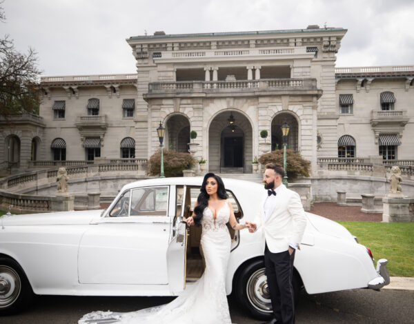 Maddy Cretella, whose parents own By Landmark, wed at Elkins Estate in Pennsylvania.