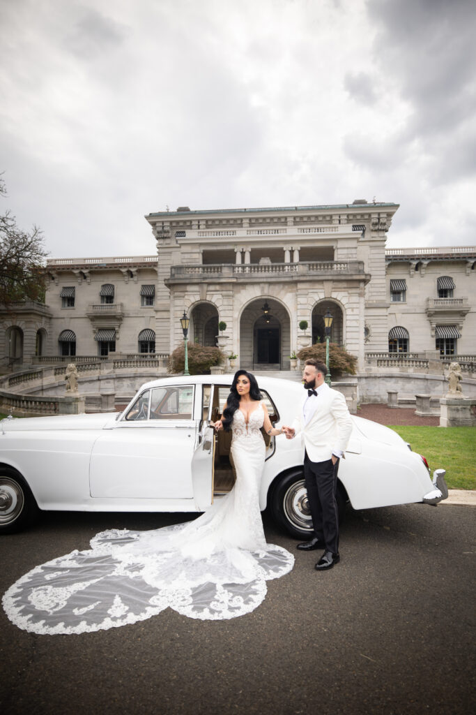 Maddy Cretella, whose parents own By Landmark, wed at Elkins Estate in Pennsylvania.