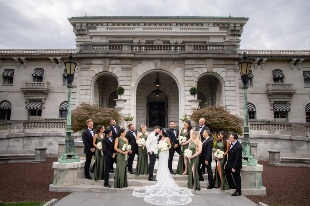 Maddy Cretella, whose parents own By Landmark, wed at Elkins Estate in Pennsylvania.