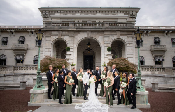 Maddy Cretella, whose parents own By Landmark, wed at Elkins Estate in Pennsylvania.