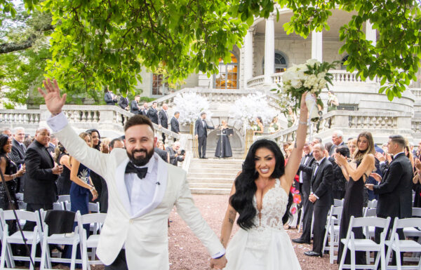 Maddy Cretella, whose parents own By Landmark, wed at Elkins Estate in Pennsylvania.