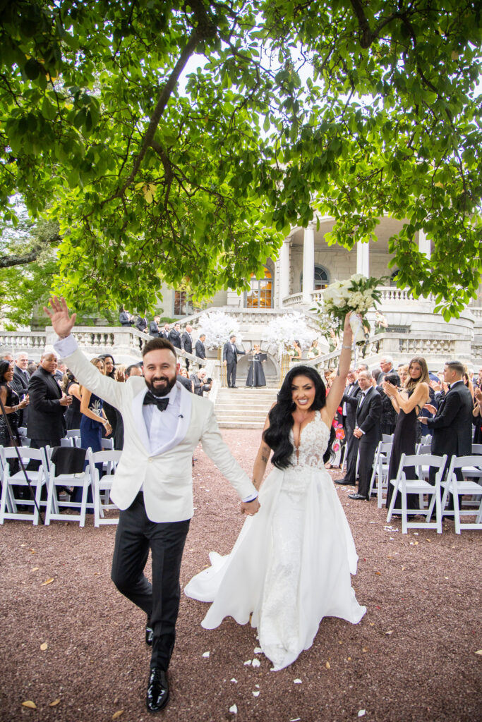 Maddy Cretella, whose parents own By Landmark, wed at Elkins Estate in Pennsylvania.