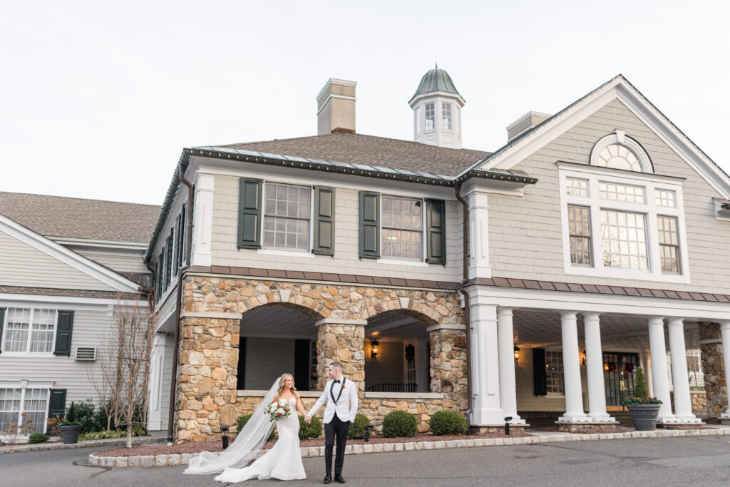 A Christmas-themed wedding at Olde Mill Inn in Basking Ridge, New Jersey.
