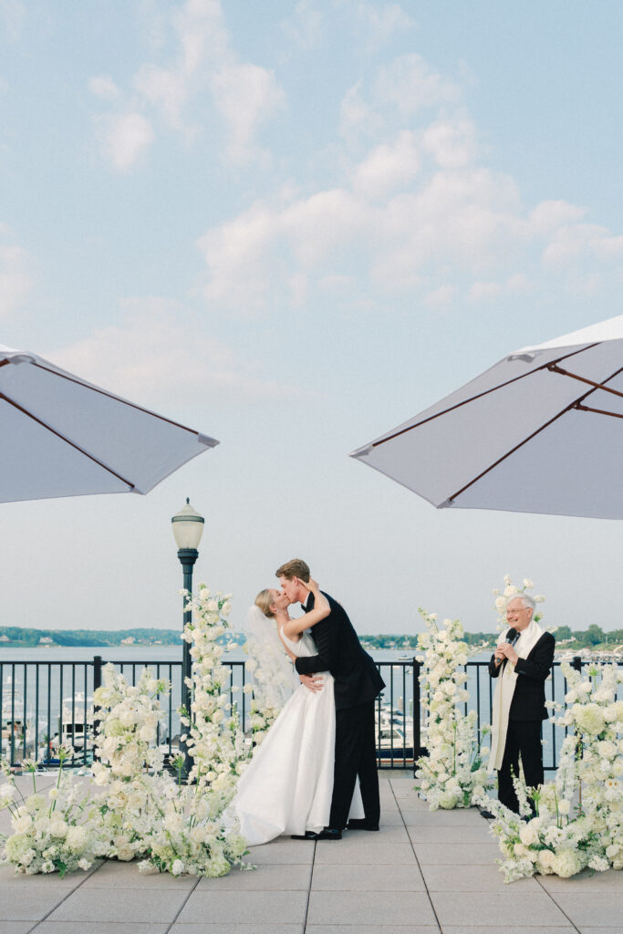 A wedding at the Molly Pitcher Inn in New Jersey.