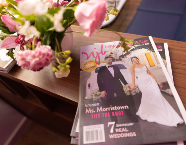 New Jersey Bride revealed its latest cover, featuring the wedding of local influencer Ms. Morristown, during at party at 1776 in Morristown.